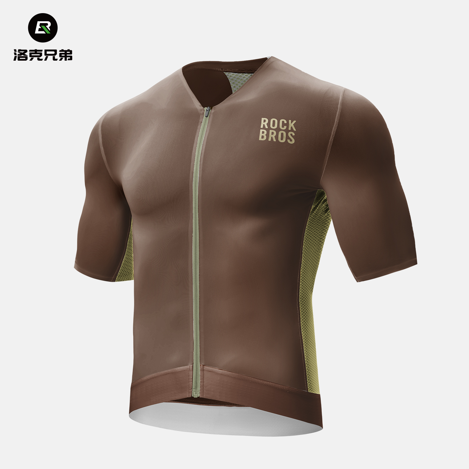 洛克兄弟透气速干骑行短袖