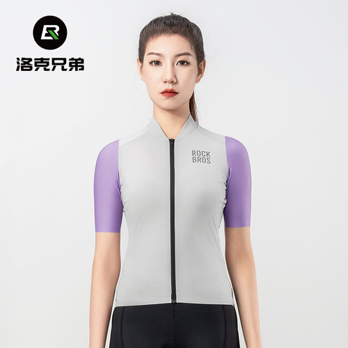 洛克兄弟透气速干短袖骑行服