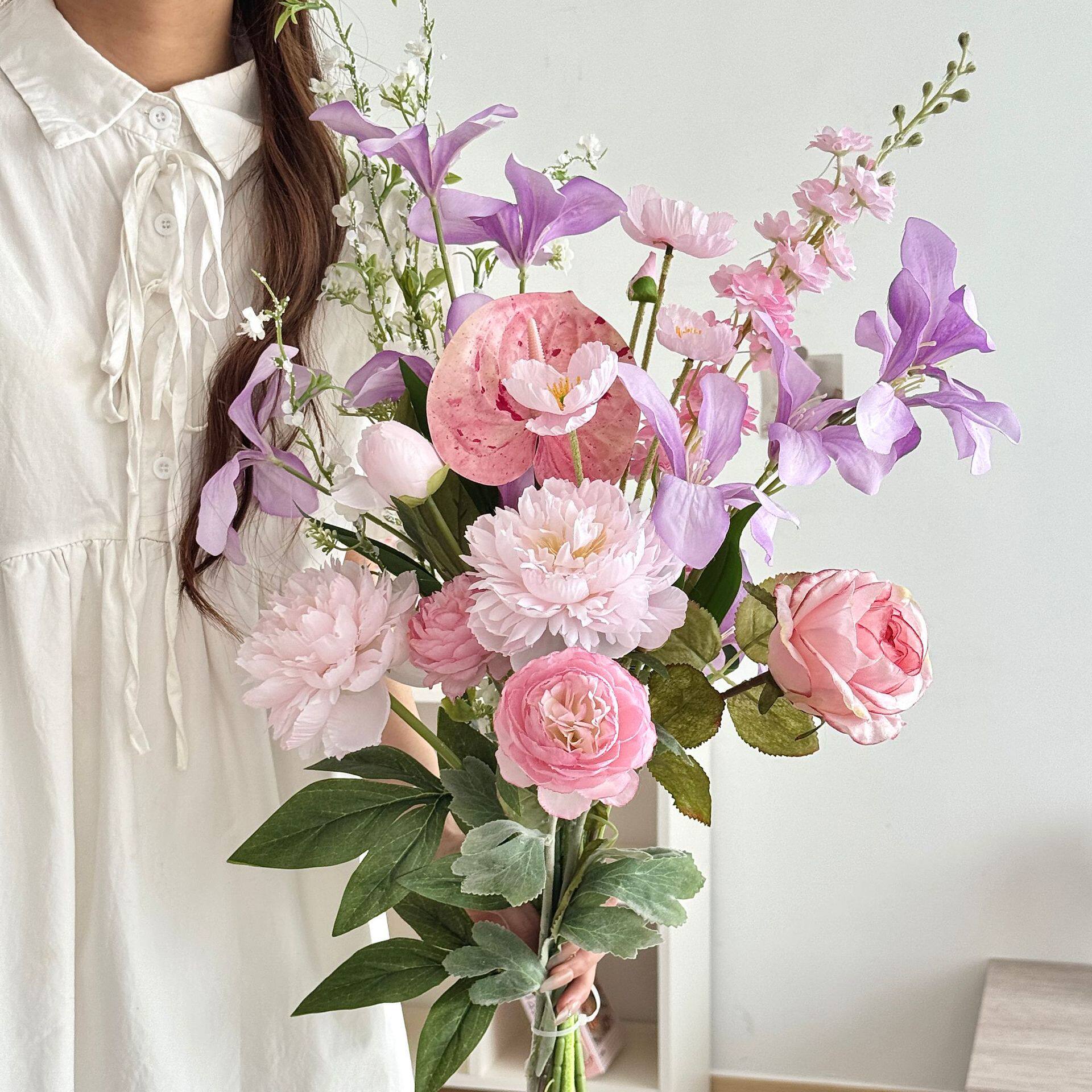 花艺师搭配高级感仿真花