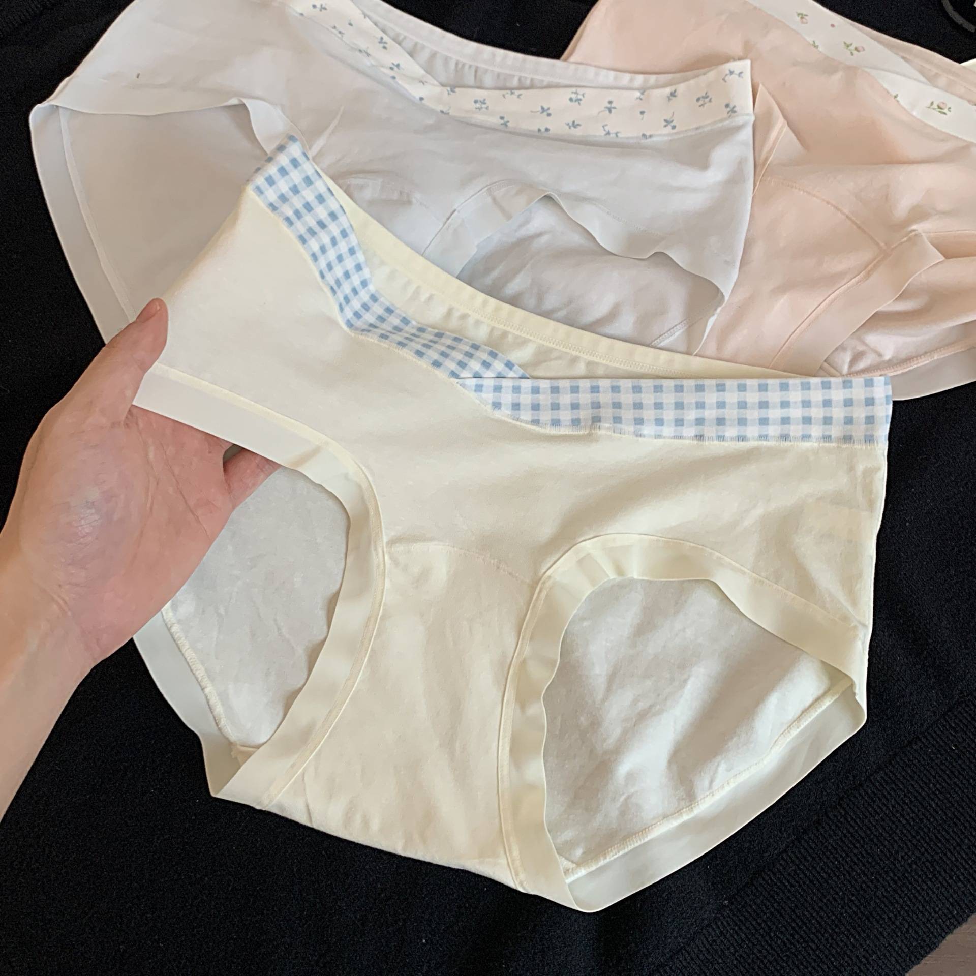 孕妇通用纯棉内裤孕期早中晚大码低腰A类印花日系孕妇内裤女