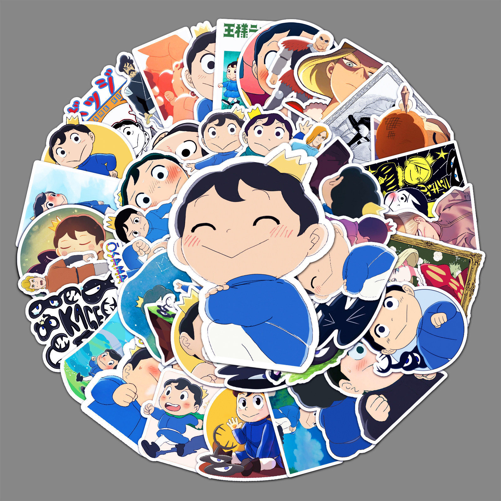 50张国王排名日漫行李箱创意防水贴纸滑板车电脑平板卡通装饰贴纸