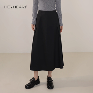 质感半身A字中长裙 细羊毛混纺赫本风通勤西装 小禾 骨感半裙