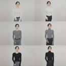 精纺羊毛新澳80支日本18针岛津无缝打底针织衫 小禾 无缝领袖