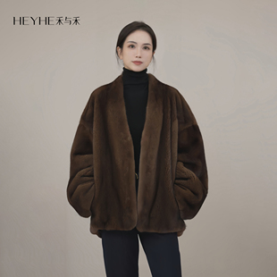 小禾 SAGA世家皇冠鼎级水貂毛皮草奢华整貂大衣外套女 人生水貂