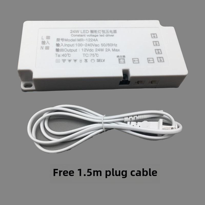 12V机柜灯脚Led电源变压器驱动器24W36W60W杜邦线红外触摸传感器