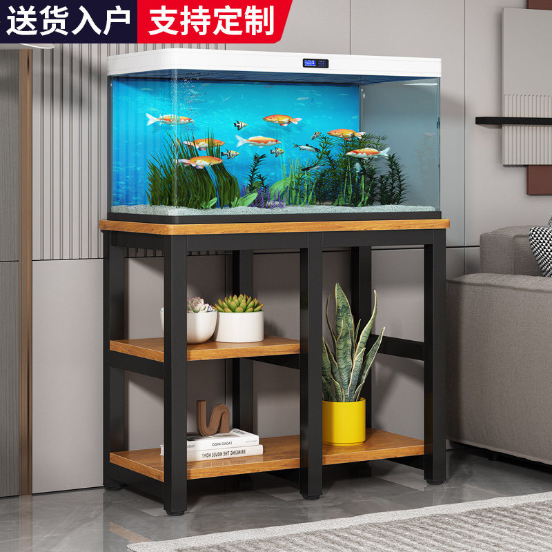 鱼缸架金属专用承重底座多层家用客厅乌龟水族箱铁艺托架置物桌子