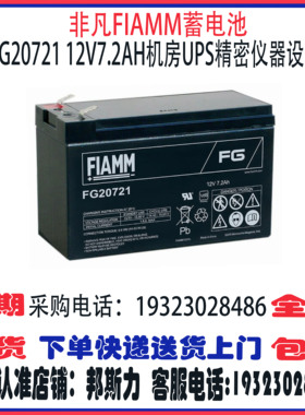 非凡FIAMM蓄电池FG20721 20722 21201 21202 21803 22703 FG系列