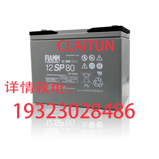 意大利FIAMM蓄电池12SP80 12V80AH免维护长寿命 机房UPS备用电源
