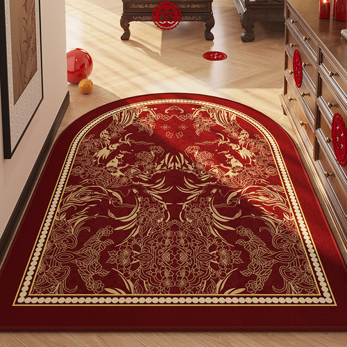 半圆形可裁剪入户门地垫耐脏防滑