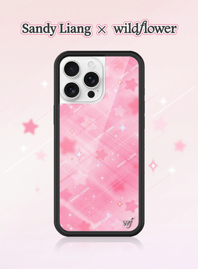 Sandy Liang x Wildflower联名手机壳适用苹果iPhone16/15/14/Pro/Max硬壳全包防摔保护套欧美时尚wf星星格纹
