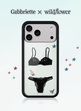 Gabbriette x Wildflower联名手机壳适用苹果iPhone17/16/15/Pro/Max硬壳全包防摔保护套个性时尚wf