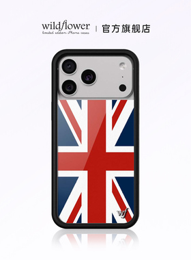 Wildflower英伦之心手机壳Union Jack适用苹果iPhone17/16/15/Pro/Max硬壳全包保护套硅胶防摔时尚wf英国