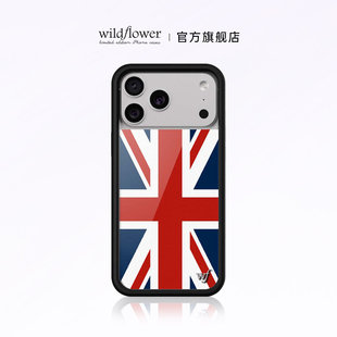 Jack适用苹果iPhone17 Max硬壳全包保护套硅胶防摔时尚 Pro wf英国 Wildflower英伦之心手机壳Union