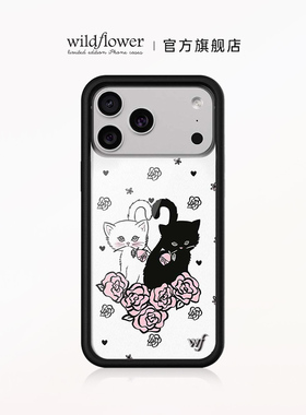 Wildflower小猫手机壳Kittens适用苹果iPhone17/16/15/14/13/Pro/Max/Air硬壳全包硅胶防摔欧美时尚ins个性wf