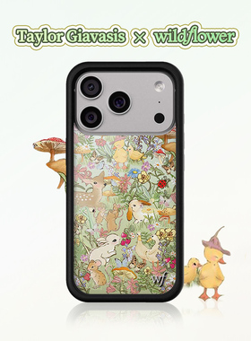 Taylor Giavasis x Wildflower联名手机壳适用苹果iPhone17/16/15/14/Pro/Max/Air硬壳全包防摔保护套时尚wf