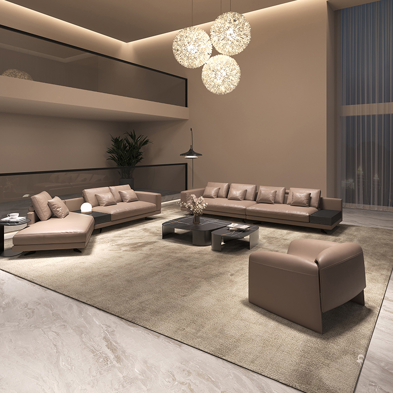 异形转角别墅大平层沙发