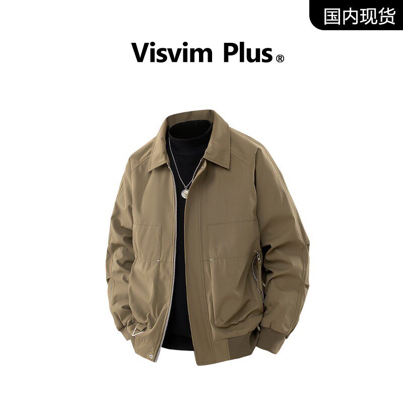 品牌现货撤柜】VISVIM PLUS春秋款外套男士翻领宽松休闲工装夹克
