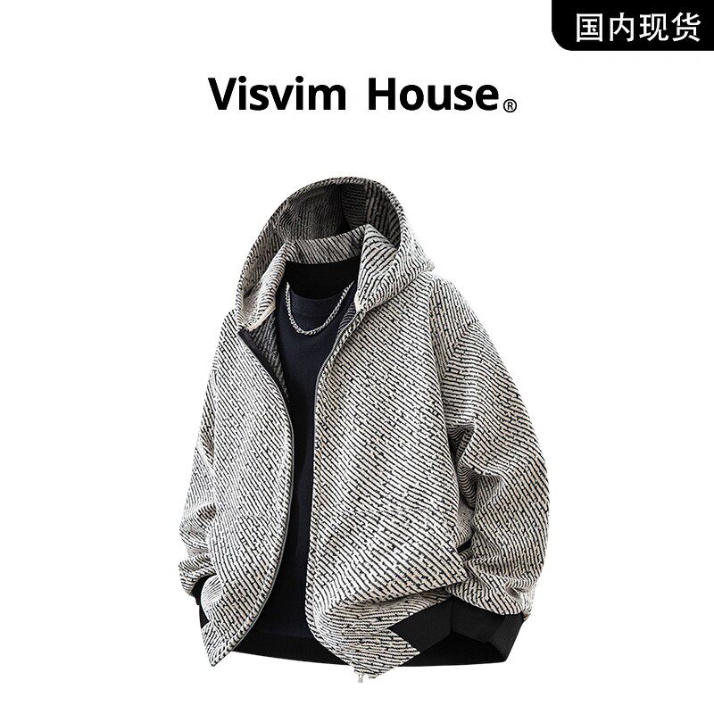 品牌现货撤柜】VISVIM WINGS春秋新款小香风百搭连帽夹克外套男士