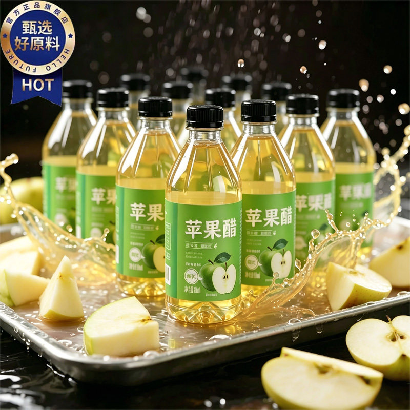 【央妈推荐】特级天然苹果醋无糖官方旗舰店原浆饮料清爽解渴果汁
