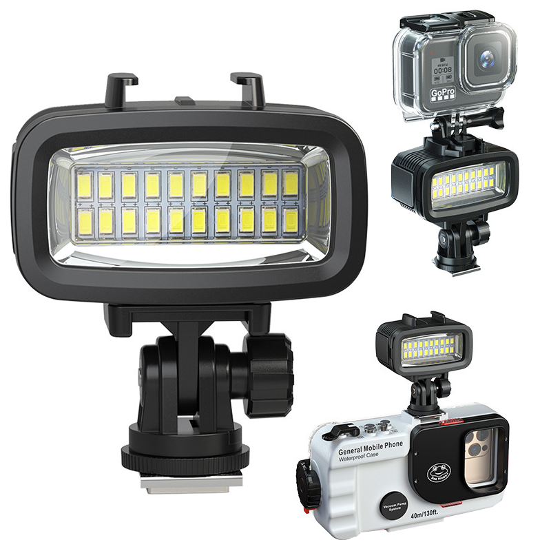 潜水补光灯手机相机户外摄影灯适用于GOPRO手机摄影拍照补光