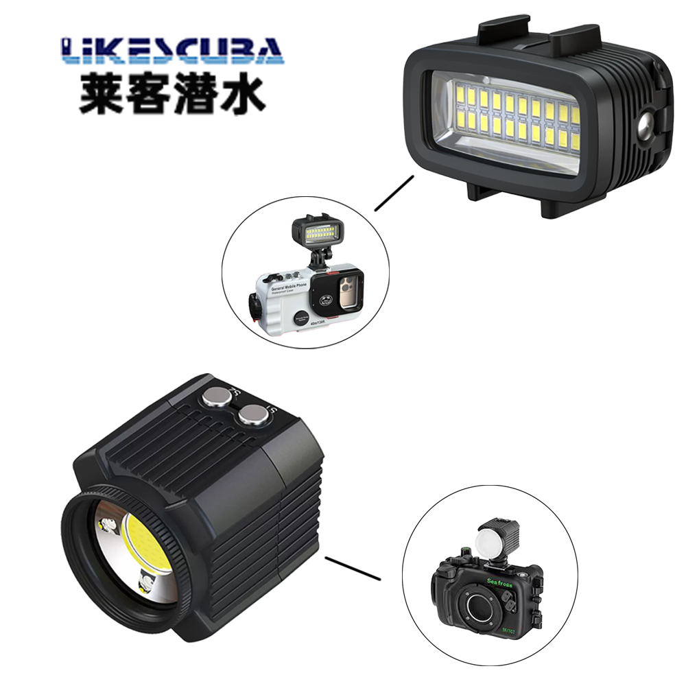 海蛙SL-100潜水补光灯手机壳SL-19摄影灯适用于GOPRO摄影拍照补光