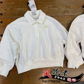 Nike耐克女长袖 翻领运动休闲宽松显瘦卫衣上衣 T恤短款 polo衫 薄款