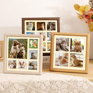 宠物相框宠物照片相框宠物纪念相框照片打印9宫格相框摆台高级感