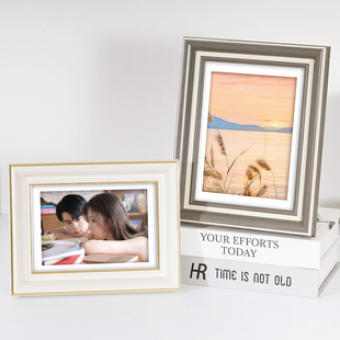 相片打印加相框洗照片做成相册定制6寸7寸8寸5摆台画框挂墙高级感