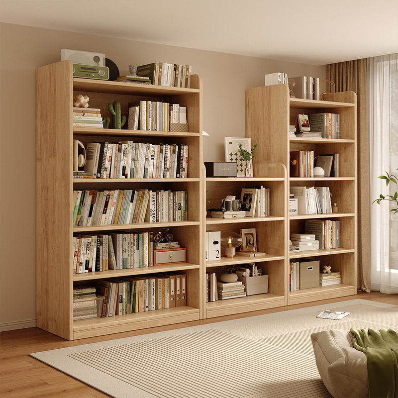 实木儿童书柜落地置物架学生家用靠墙收纳储物柜一体客厅简易书架,收纳整理,书桌收纳置物架,淘宝优惠券,粉丝福利购,淘宝优惠卷