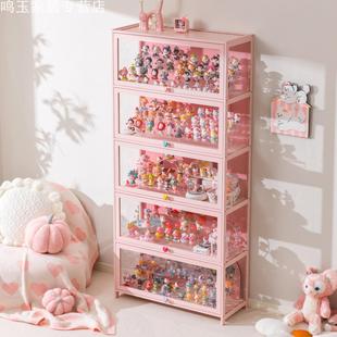 手办谷子展示柜家用盲盒摆件痛柜装饰品防尘玻璃展示架客厅模型柜