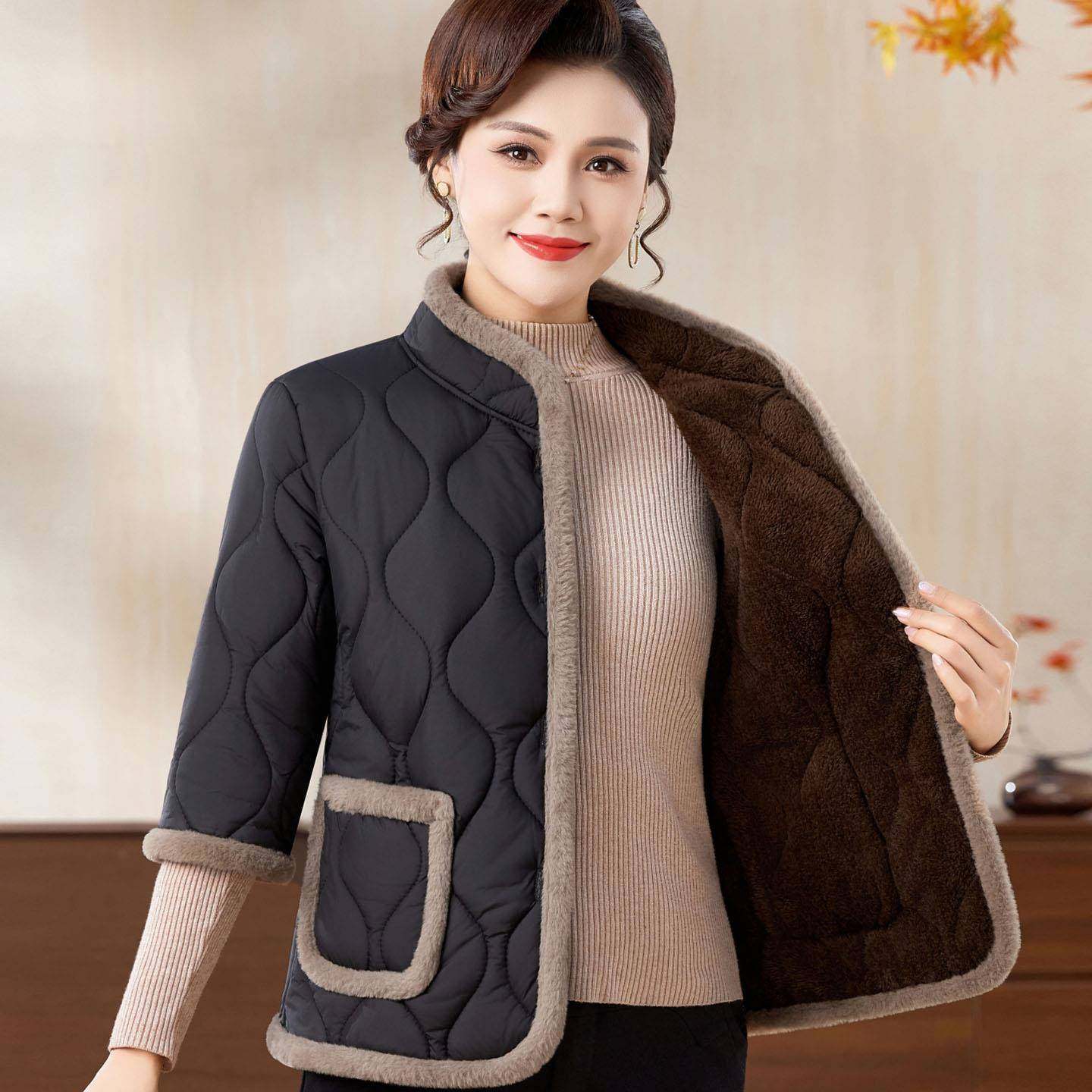 中老年妈妈装短袖马甲棉衣女冬季七分袖外套加绒加厚半袖马夹棉袄,女装/女士精品,马夹,淘宝优惠券,粉丝福利购,淘宝优惠卷