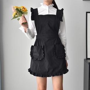围裙厨房防油围腰公主可爱女定制印字咖啡店罩衣家用 时尚 爆款 韩版