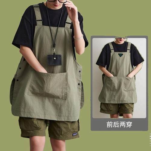 2024网红新款围裙户外防泼水理发