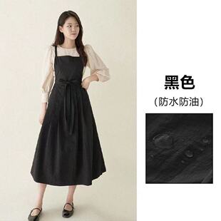 新款韩版宠物美容师围裙防水防毛撸猫美容袍花店美甲理发工作服潮