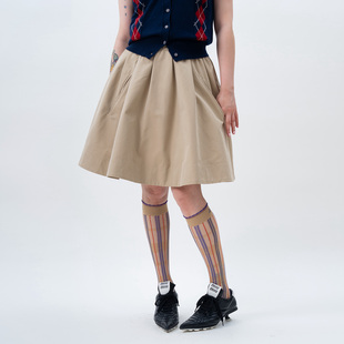 Link Exchange卡其色及膝中长款蓬蓬半裙_公主伞裙