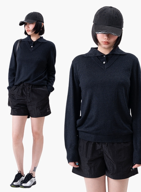 Link Exchange纽扣高领羊毛针织衫_松软轻盈保暖毛衣