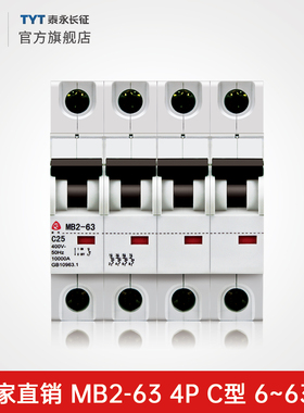 MB2-63C空气开关TYT泰永长征长九63A32A16/50A断路器4P3P正品厂家