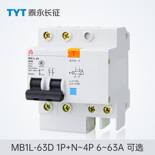 TYT泰永长征MB1L-63D漏电保护