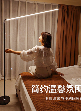 led落地灯客厅卧室立式床头灯2023新款沙发旁边墙角落地台灯氛围