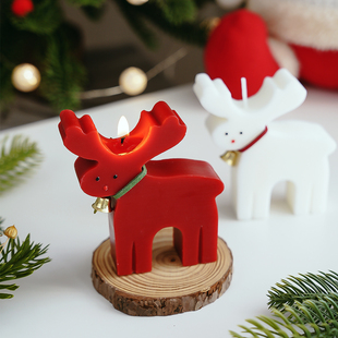 圣诞节麋鹿香薰蜡烛节日礼物送闺蜜氛围感创意香氛造型装饰摆件