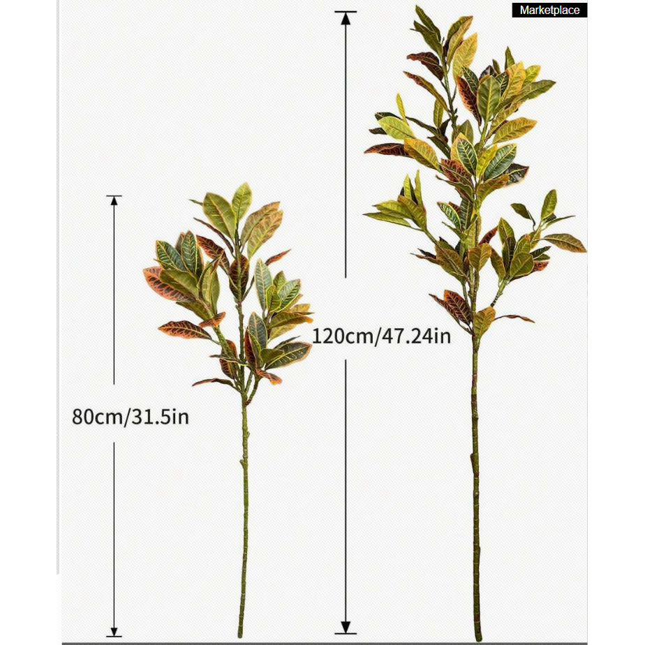 仿真植物变色木 洒金榕叶 五彩叶绿萝仿真植物墙配材绿植把束