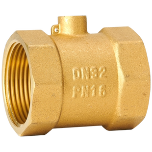 全铜测温三通4分加厚超声波热量表探头传感器专用6分测温阀1寸20