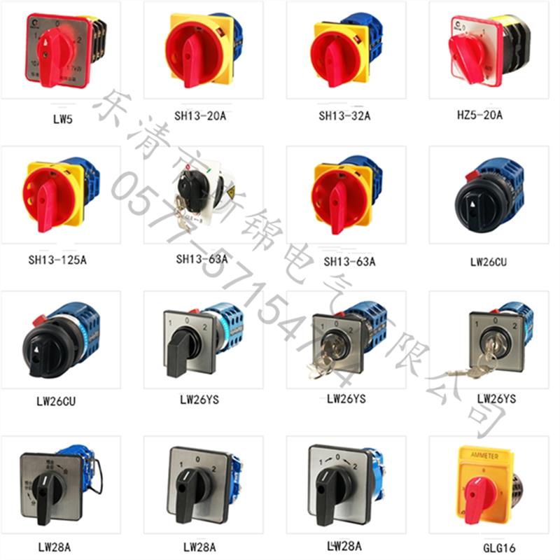 按图纸要求描述定做 万能转换开关  倒顺  电源切换 正反转 组合