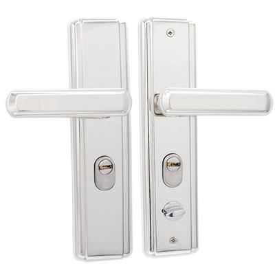 防盗门锁套装通用型门把手柄家用入户大门铁门卧室内老式木门锁具