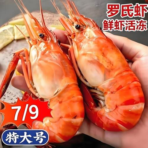 【顺丰】罗氏虾新鲜冷冻罗氏沼虾鲜活熟冻涮火锅烧烤食材商用批发