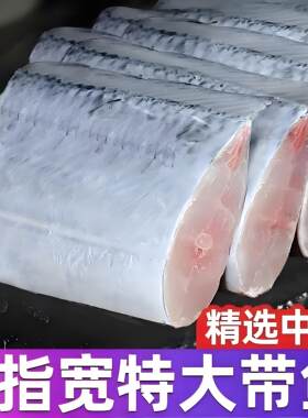 顺丰 三指宽特大号带鱼段新鲜带鱼中段冷冻无冰刀鱼段深海鱼海鲜