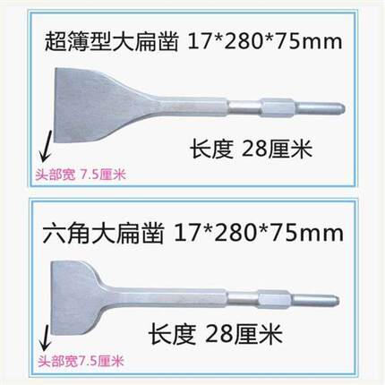 冲击钻钻头电锤头小电镐凿子镐头铲头圆柄开槽电搞锤凿加长六角尖