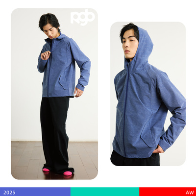 KAMIANGERRGB肌理感连帽拉链外套