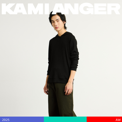 KAMIANGERRGB罗纹连帽长袖T恤