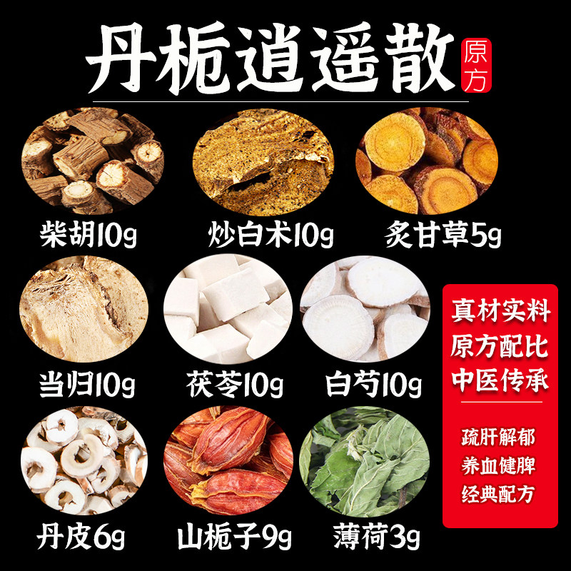 倪师推荐【丹栀逍遥散】原材料